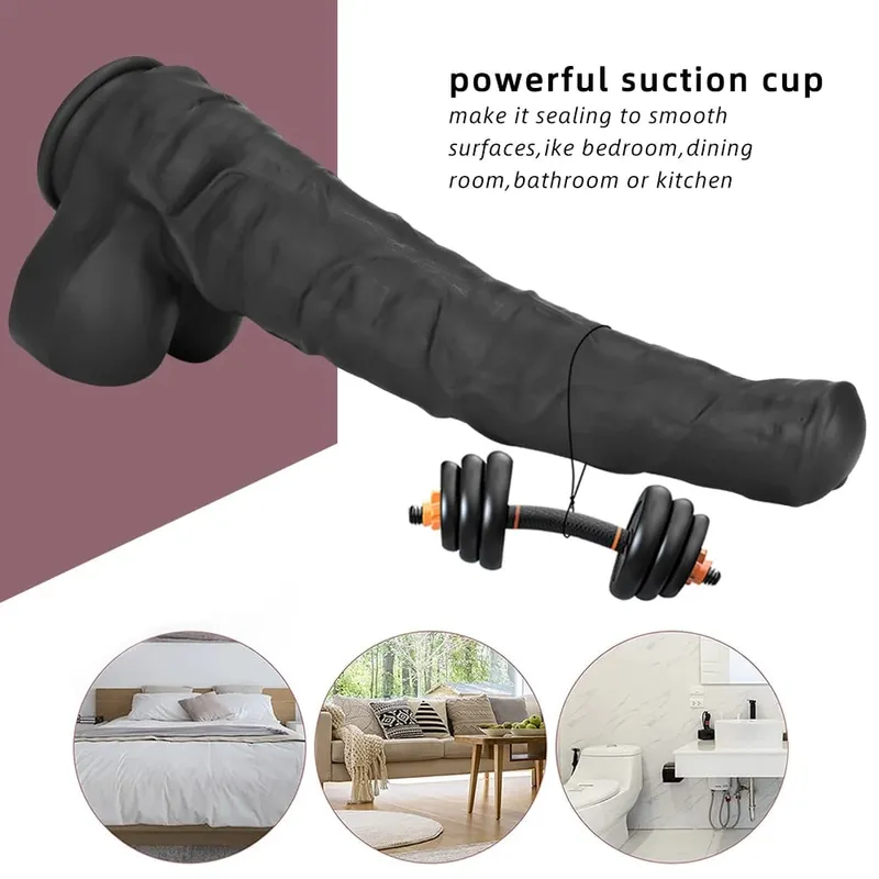 Super Large Horse Dildo 38.5cm With Suction Cup Soft Skin Feeling Huge Penis Thick Phallus Anal Plug Big Dick Sex Toys for Women
