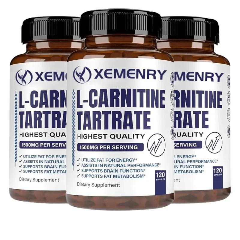 L-Carnitine Capsules - Supports Memory Concentration Fat Metabolism Energy Metabolism Brain Health for Men and Women