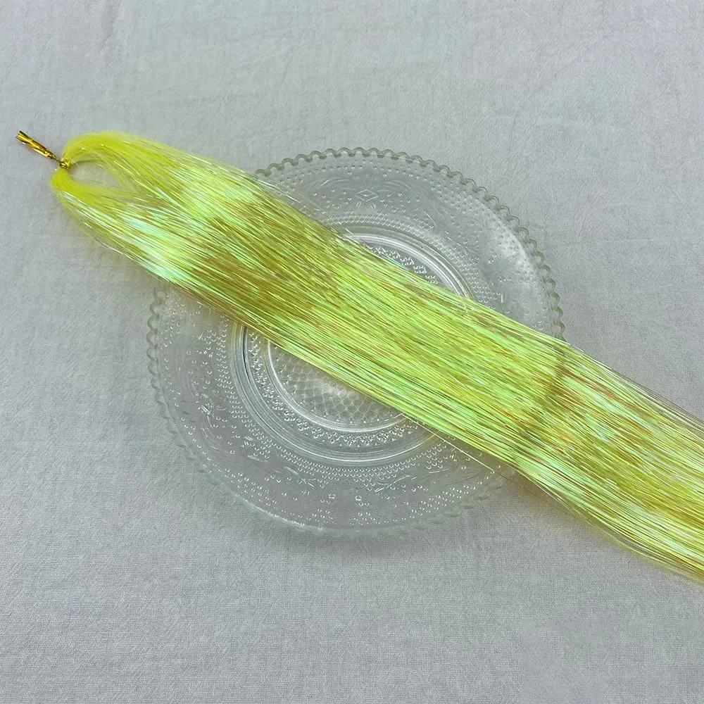 36/48Inch Sparkle Hair Tinsel Rainbow Colored Strands Girls Headwear Hairbinge Hair Laser False Hair Extensions Decor Glitter