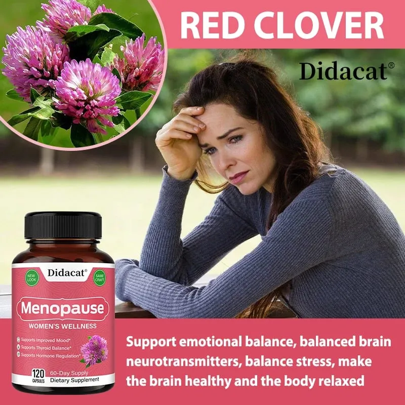 Menopause Relief Capsules Support Weight Management Improves Metabolism Mood Supplements Anti-Stress Fatigue and Anxiety