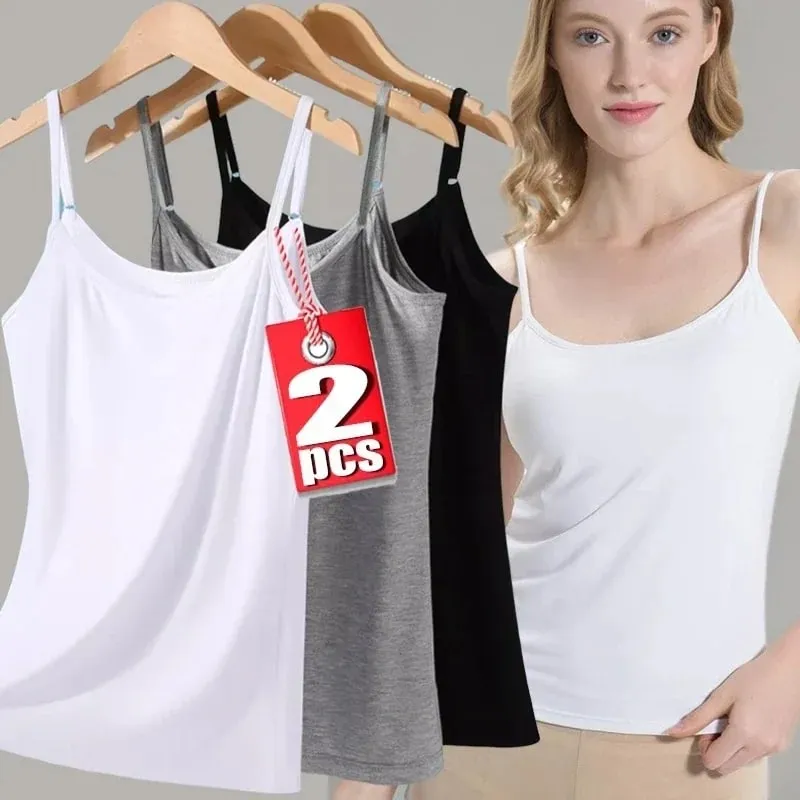 Basic Camisoles Women Crop Tops Sleeveless Shirt Bralette Tops Solid Color Strap Skinny Vest Female Slimming Tanks Bra Underwear