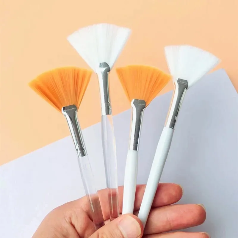 10/20/50pcs Fan Shape Foundation Makeup Brushes Multifunctional Facial Mask Brush Essential Oil Women Beauty Makeup Tools Brush — image 4