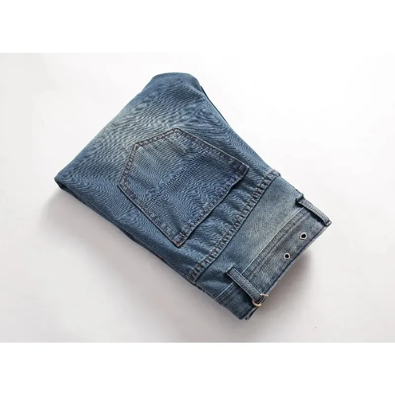 2025 Hot Sale Casual Men Jeans Straight Cotton High Quality Denim Pants Retail & Wholesale Pants Brand Plus Size