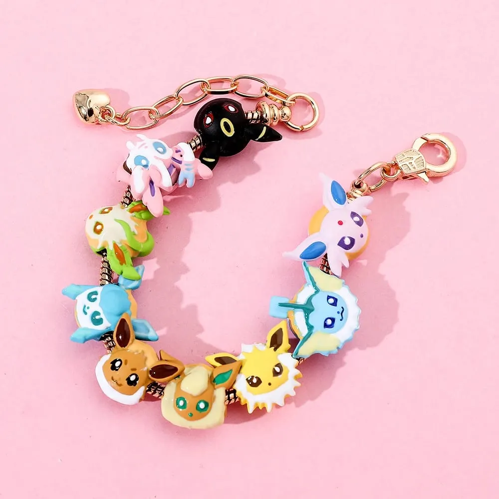 Anime Figure Eevee Pendant Cute Cartoon Enamel DIY Accessories for Women Men Festival Creative Gifts — image 5