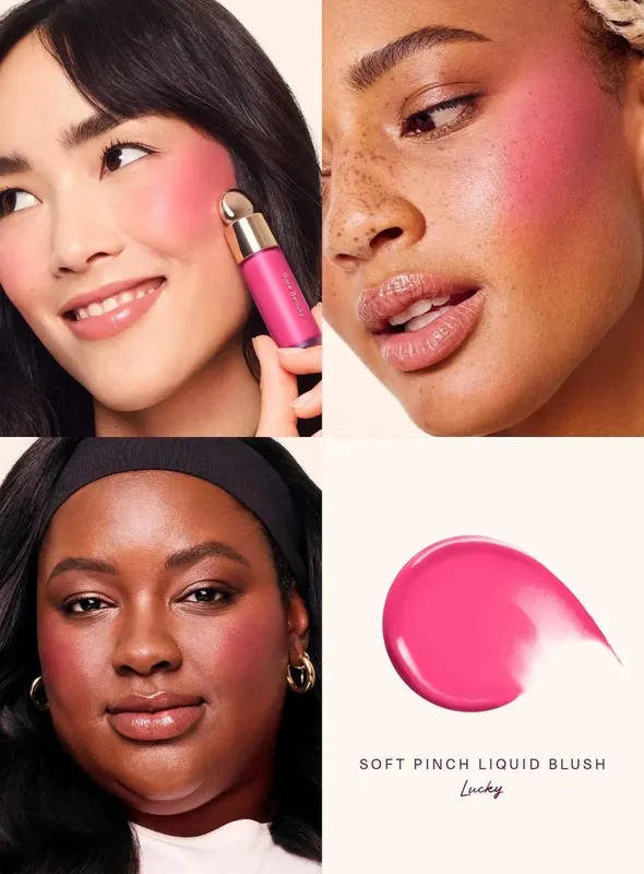 Rare Beauty Liquid Blush Natural Glow Blends Easily While Velvet Blush Stick Waterproof Sweat-resistant Lightweight Long Makeup