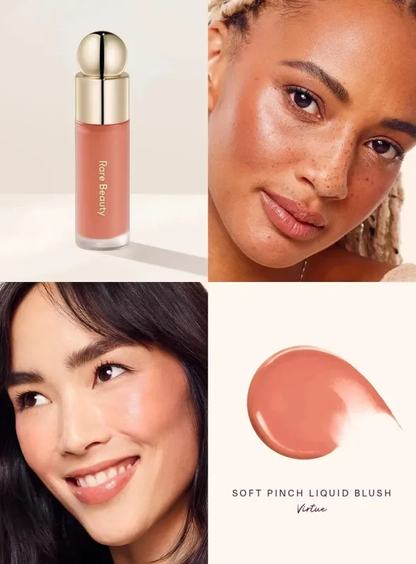 Rare Beauty Liquid Blush Natural Glow Blends Easily While Velvet Blush Stick Waterproof Sweat-resistant Lightweight Long Makeup