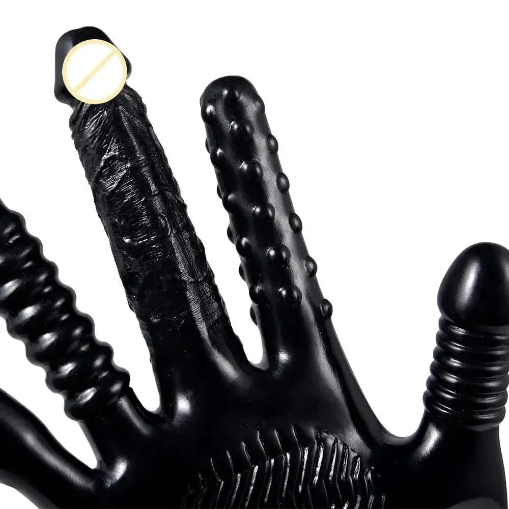 Pięć palców masturbatory rękawiczki erotyczne wibrator dla kobiet Dildo punkt G stymulator łechtaczki produkty erotyczne masaż pochwy lesbijka zabawka — image 5