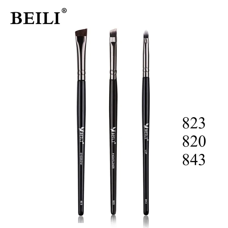 5 Pcs Brow Contour Makeup Brushes Eyebrow Eyeliner Brush Professional Super Thin Angled Liner Eye Brush Make Up Tools