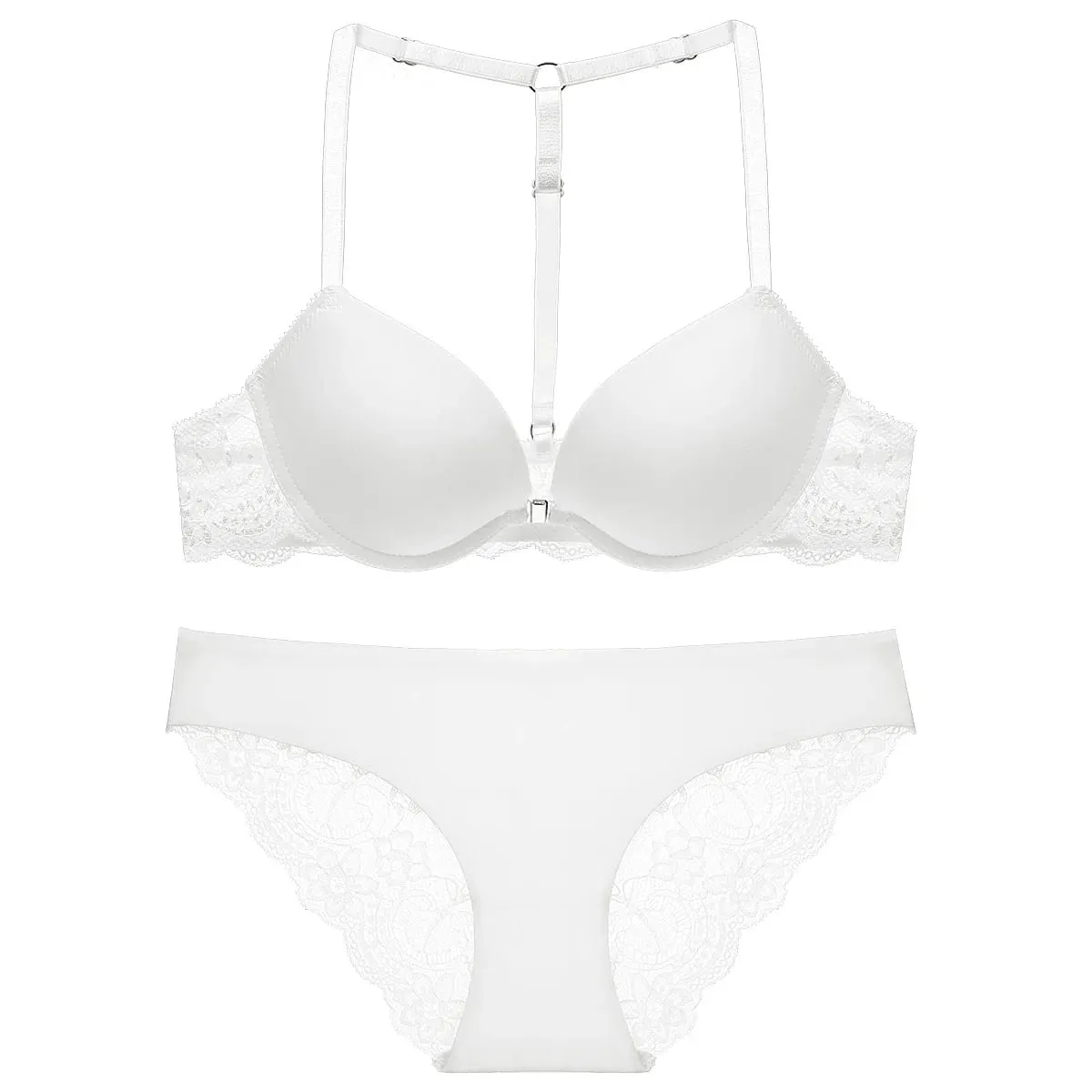 Women's Comfortable Push-Up Bra Set with Front Buckle And Shoulder Strap Sexy Lingerie for Women