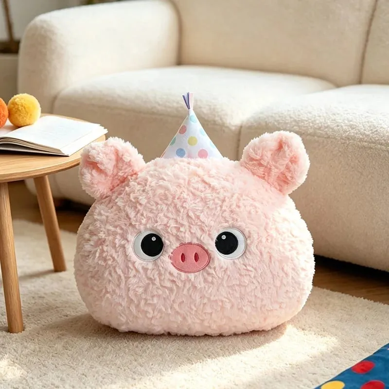 40CM Kawaii Cartoon Animal Plush Pillow Soft Stuffed Soft Fox Sheep Frog Cat Seal Dog Pig Cushion Funny Home Decoration Gifts