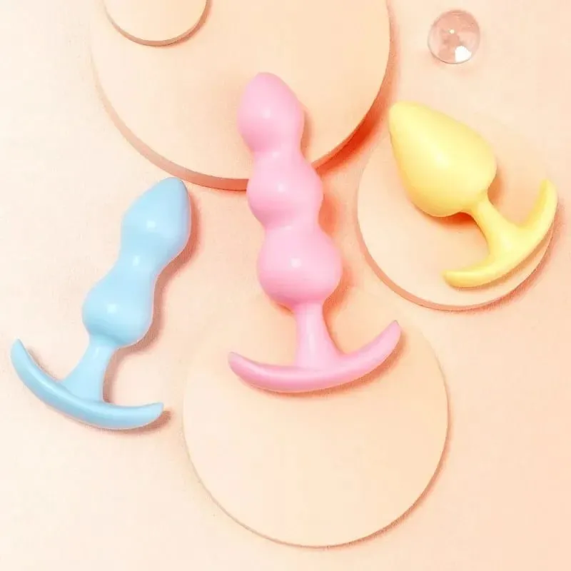 3 Size Anal Plug Silicone Butt Plug Dildo Masturbation Vaginal Plug Sex Toys for Women Couple Anal Dilator Toys Adult Shop