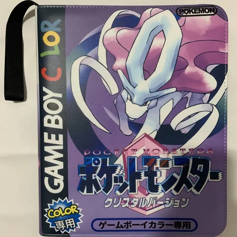 New Gb Card Album Cartoon Anime Battle Card Booklet Zipper Binder Card Holder Card Cas Vmax Game Card Collection Toys Gifts