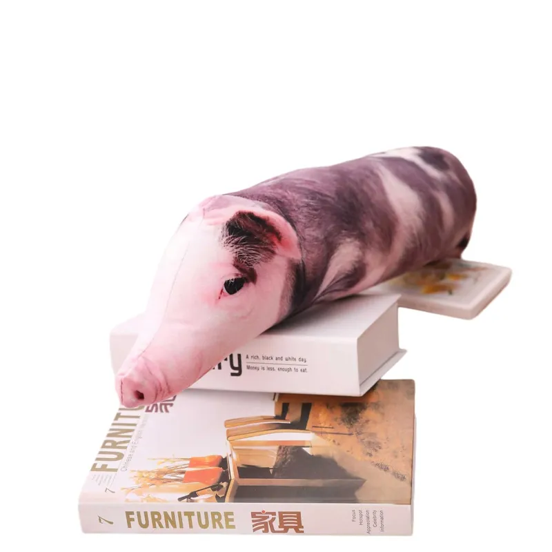 50cm Sleeping Pig Plush Pillow Stuffed Printing Animal Pillow Lumbar Support Bed Chair Cot Decor Cushion — image 6