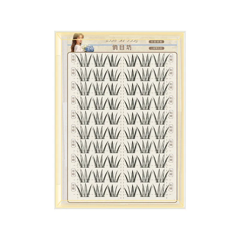10 Rows Korean Asian Style False Eyelashes Natural Look Lightweight Comic-style Fake Eyelash For Perfect Daily Stage Eye Makeup