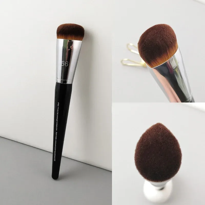 1 piece Pro Round Powder Makeup brushes Setting Make up brush Powder Contour synthetic Hair Angled Foundation wood handle