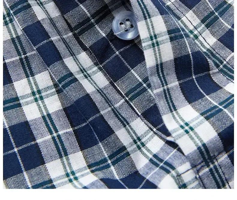 Mens Cotton Underwear Casual Boxers Plaid Elastic Waistband Boxer Shorts Button Men Boxer Underwear Comfortable Underwear S-XL