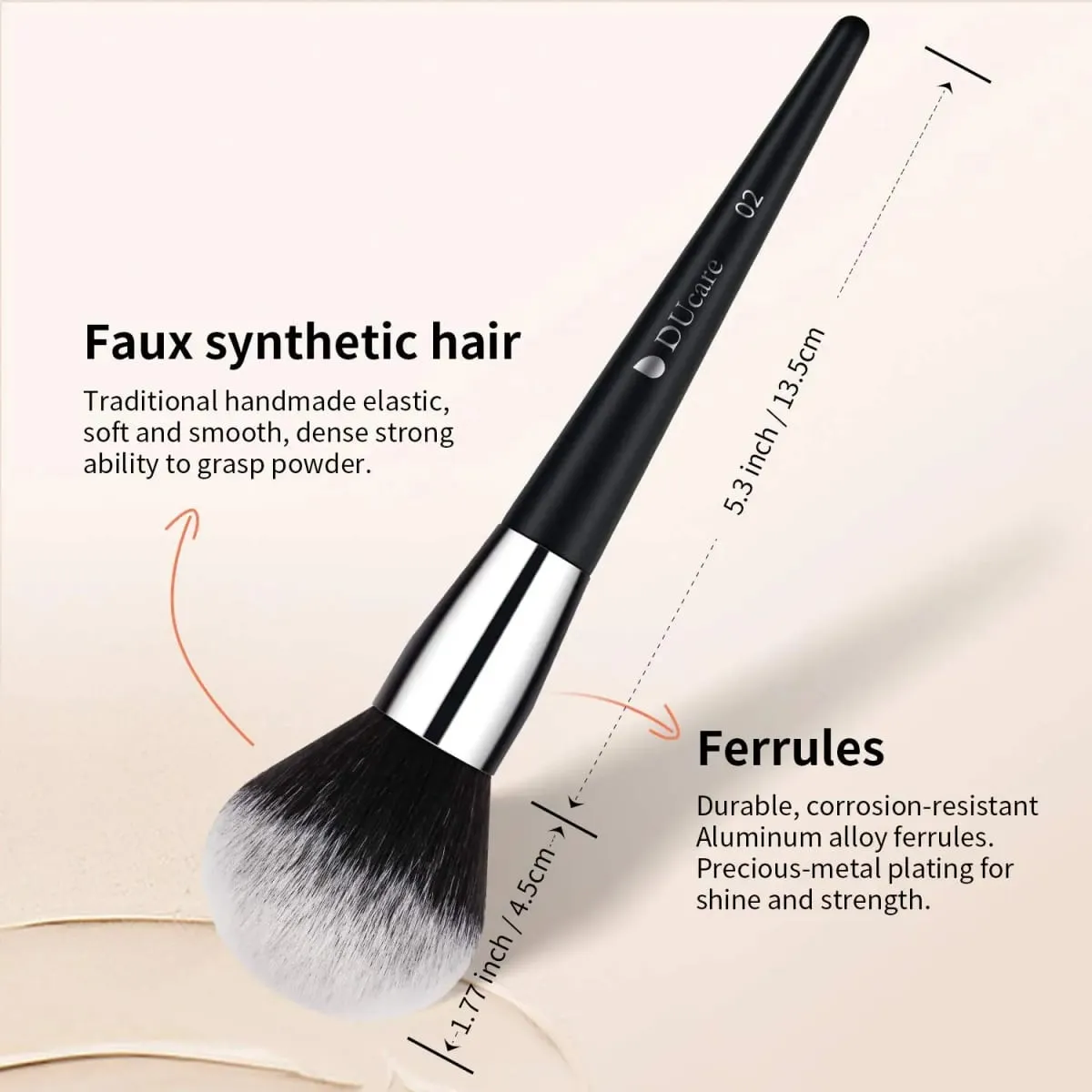 DUcare Makeup Brushes Set Professional 32Pcs Premium Synthetic Foundation Blending Brush Face Powder Blush Concealers Eyeshadows
