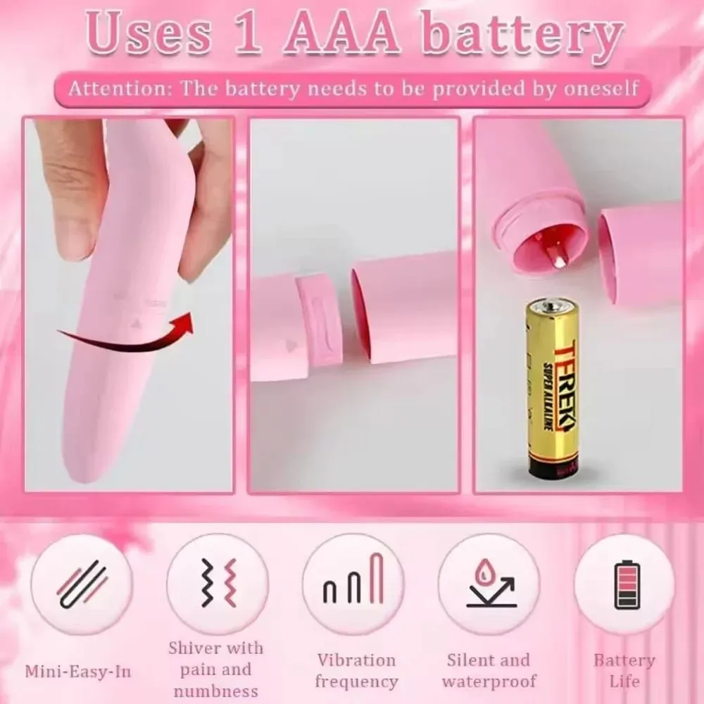 Mini Bullet Vibrator for Women Vagina Stimulator G Spot Clitoris Nipple Vibrating Massager Clitoral Dildo Sex Toys for Couples