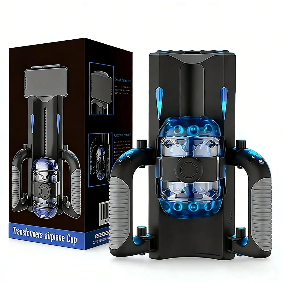 12cm 6-Segment Fixed-point Telescopic High Speed Male Masturbator One-Key Burst Masturbation Cup Trainer Sex Toys for Men — image 1