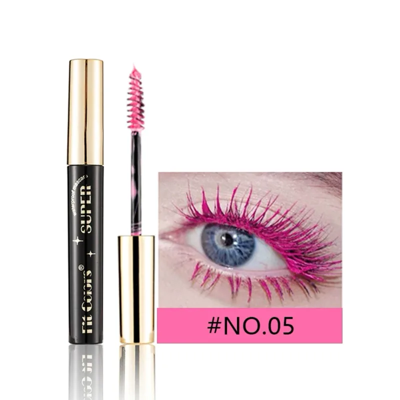 12 Colors Colored Mascara Waterproof Long-lasting Volumizing Curling Non-flaking Rainbow Eye Makeup Purple Blue Pink Green Red — image 12
