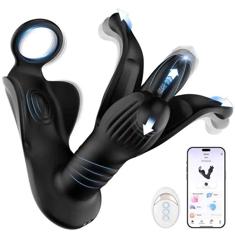 Wireless APP Bluetooth Anal Plug Vibrator for Men Butt Plug G Spot Vibrator Prostate Massager 18+ Adult Sex Toys for Male Gay