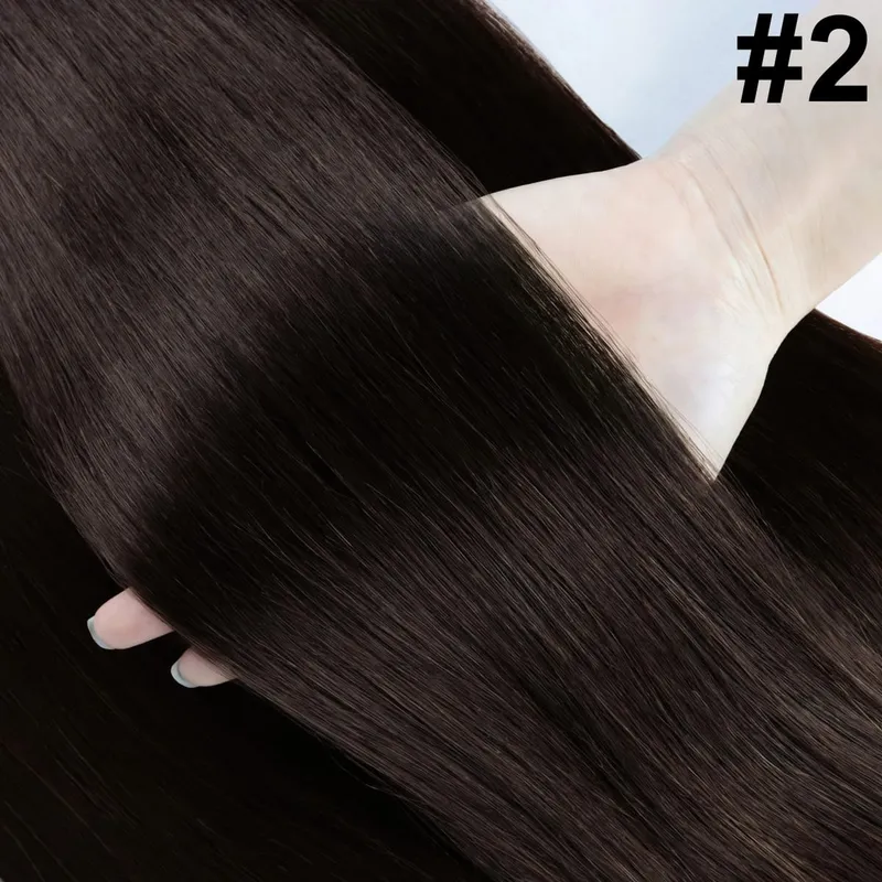 #1B Halo Extensions Human Hair With Clips Natural Black Clip In Hair Extensions Invisible Wire Hair Human Hair Extensions 26In — image 8