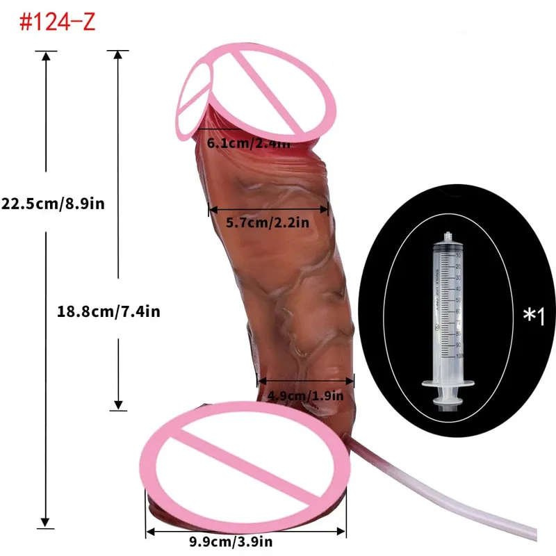 Lifelike Squirting Penis Silicone Ejaculation Large Realistic Dildo With Sucker Skin Touch Anal Sex Toys For Women