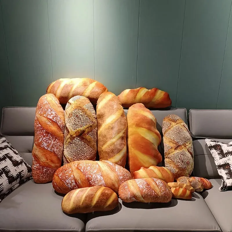 Simulasi Bantal Raksasa Kawaii Roti Besar Boneka Bantal Mewah Mainan Bantal Makanan Lucu Lembut untuk Anak-anak Hadiah Ulang Tahun Natal Anak-anak