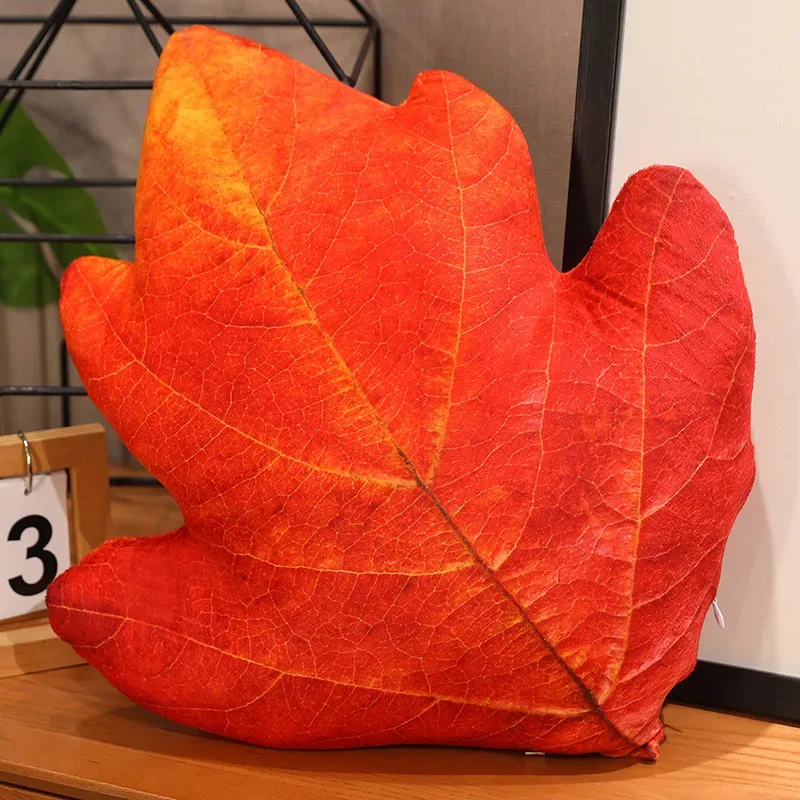 Creative Plant Leaves Plush Toys Maple Leaves Ginkgo Stuffed Dolls Small And Fresh Sofas Cushions Room Decor Exquisite Gifts
