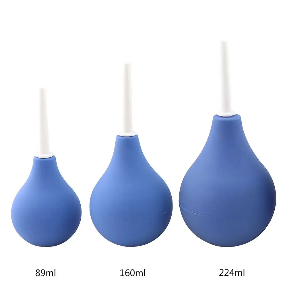 Enema Cleaning Container Vagina Anal Cleaner Douche Bulb Design Medical Rubber Health Hygiene Tool Sex Toys For Woman/Man