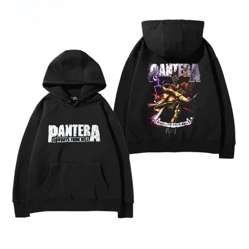 2026WinterNew Hoody PANTERA Band Pullovers COWBOYS FROM HELL Print Hoodies Men Women Vintage Fashion Hip Hop Oversized Swatsirts — image 4