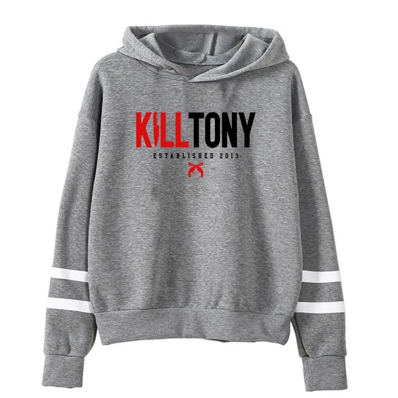 Kill Tony Merch Sudadera con capucha Unisex sin bolsillo barras paralelas manga ropa de calle mujeres hombres Sudadera con capucha ropa divertida