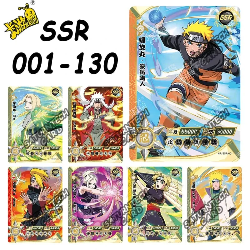 Naruto Card Set Full Series SE BP NR CR PR GP CP SP MR PR SLR OR AR UR ZR Cards Sasuke Anime Collection Card Toy Gift