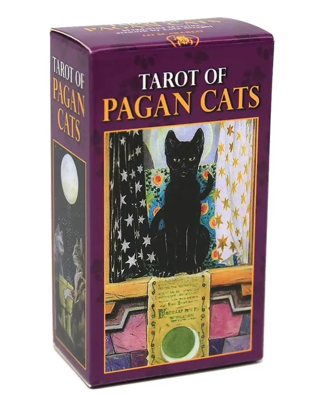 Magan Tarot Cards Deck Pagan Cats Oracle Cards Board Games Arcanum Tarot De La Nuit Manara Wizards Morgan Greer Kawaii