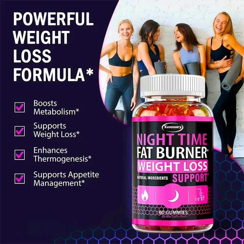 Nighttime Fat Burning Gummies - Fat Burning Metabolism Boosting Healthy Weight ManagementSupplementsSupplements