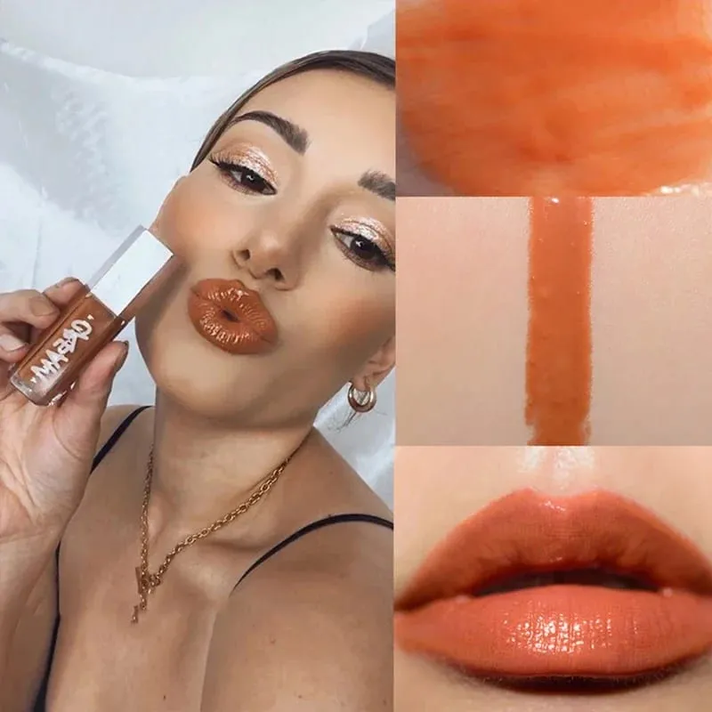 Hot Fenty Beauty Lip Gloss Lipstick Water Gloss Highlight Mirror Lasting FUSSY HEAT RIRI Sparkling Charming Moisturize Lip Care