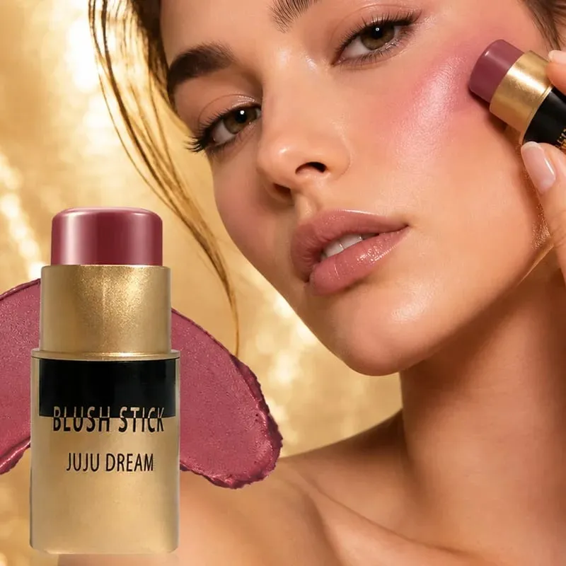 Lip Gloss and Blush Stick Set Waterproof Long Lasting Makeup Combo