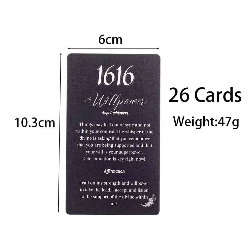 26 Cards Angel Whisper Tarot Cards English Version Board Game Divination Oracle Deck Card Game 10.3*6Cm