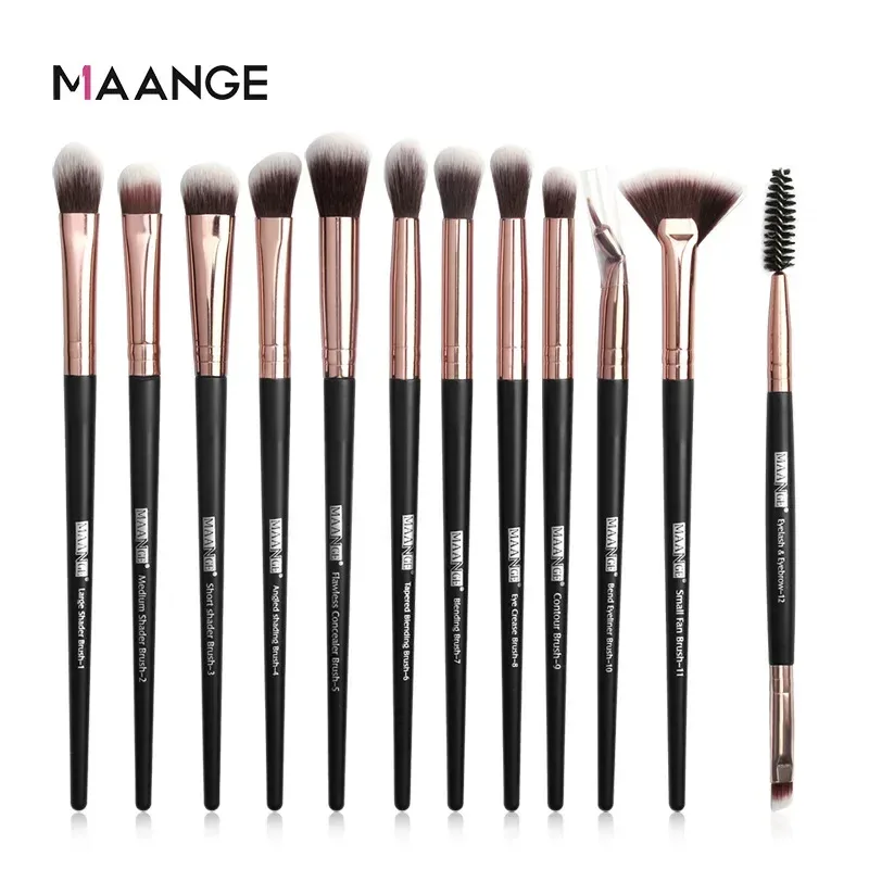 Makeup brushes set professional 12 pcs/lot Makeup Brushes Set Eye Shadow Blending Eyeliner Eyelash Eyebrow Brush For Makeup Tool