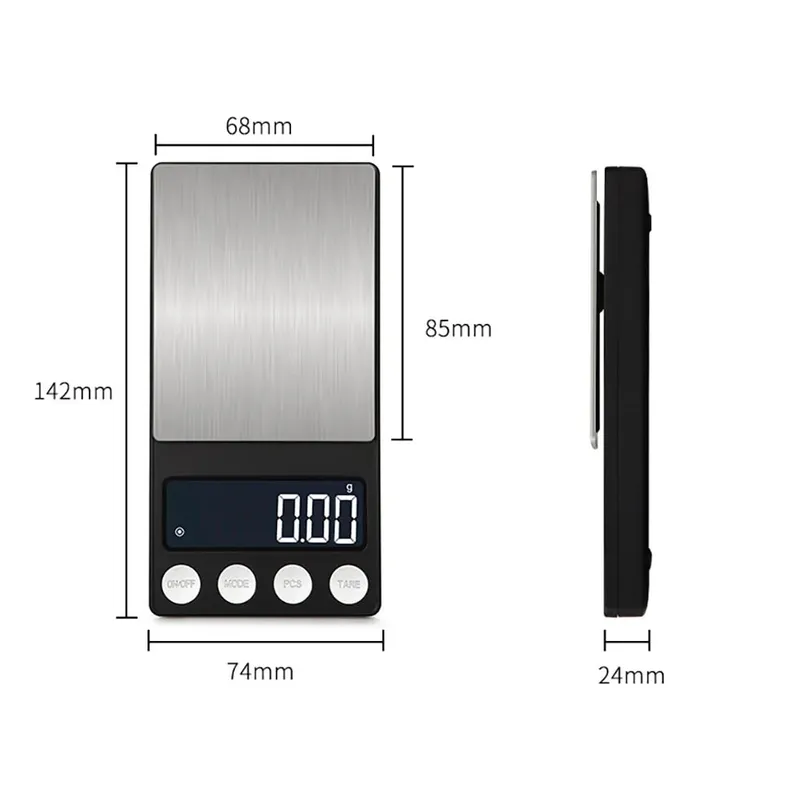 Digital Pocket Mini Scale Precision 0.01g LCD Jewelry Gold Diamond Accessories Gram Balance Weight Scales For Kitchen 1000g — image 3