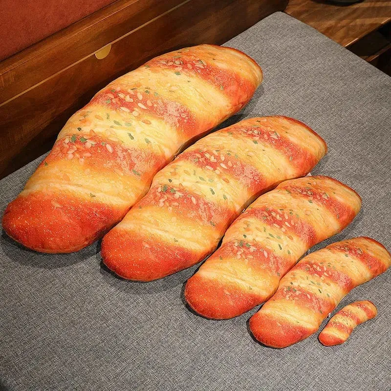 20/50cm Long Bread Pillow Stuffed Like Real Sesame S Cheese Denmark Toast Chopped Green Onion Sleeping Hug Support Leg Gift