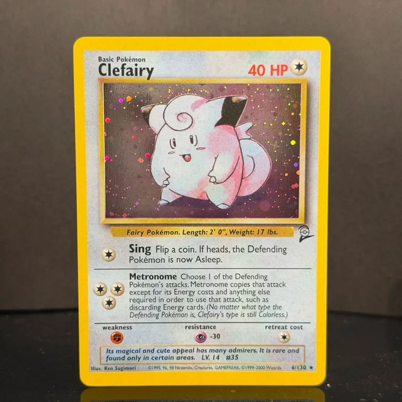Pocket 2000 Base Set 2 OG Nostalgia Collectible Hitmonchan Scyther Clefable Pidgeot Mewtwo Traditional Holo Proxy