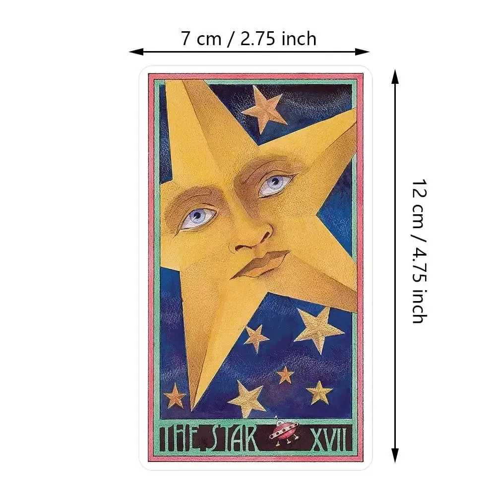 Erenberg Tarot Destesi 12*7 cm Sert Kutuda Samimi Yakın Çekim Çizimler - Standart Tarot Kartları Çift Kabartmalı Kart Stoğu