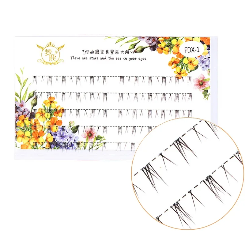 J Curl V Shape Under Eyelash Comic Eye Lashes Natural Bottom Lashes Soft Manga Eyelashes Bunches Eyelash Clusters Korean Makeup