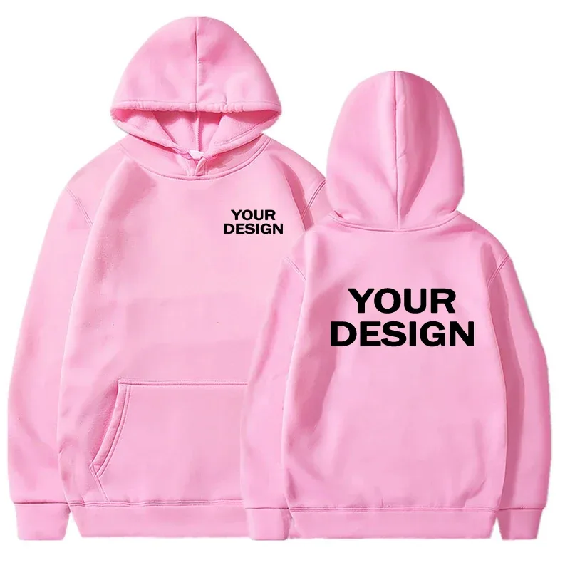 Niestandardowe nadruki Męskie damskie bluzy Luźna odzież na co dzień Bluzy w jednolitym kolorze Z długim rękawem Z kapturem Osobowość Streetwear Bluzy