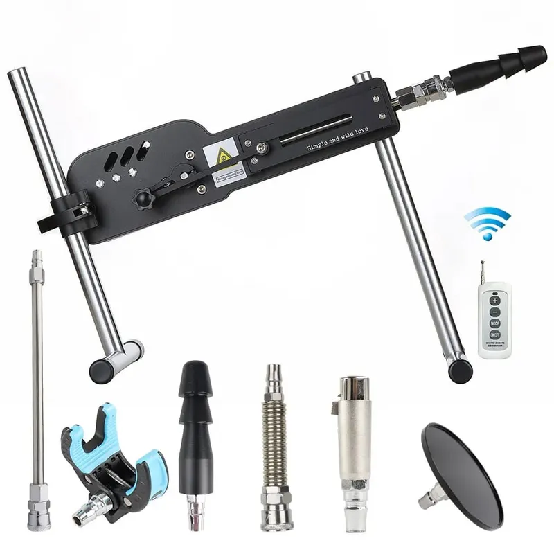 Machine sexuelle améliorée avec télécommande, Super silencieuse, Ultra réglable, Vac U Lock, 30db, 70W, Machine d'amour avec Big D gratuit