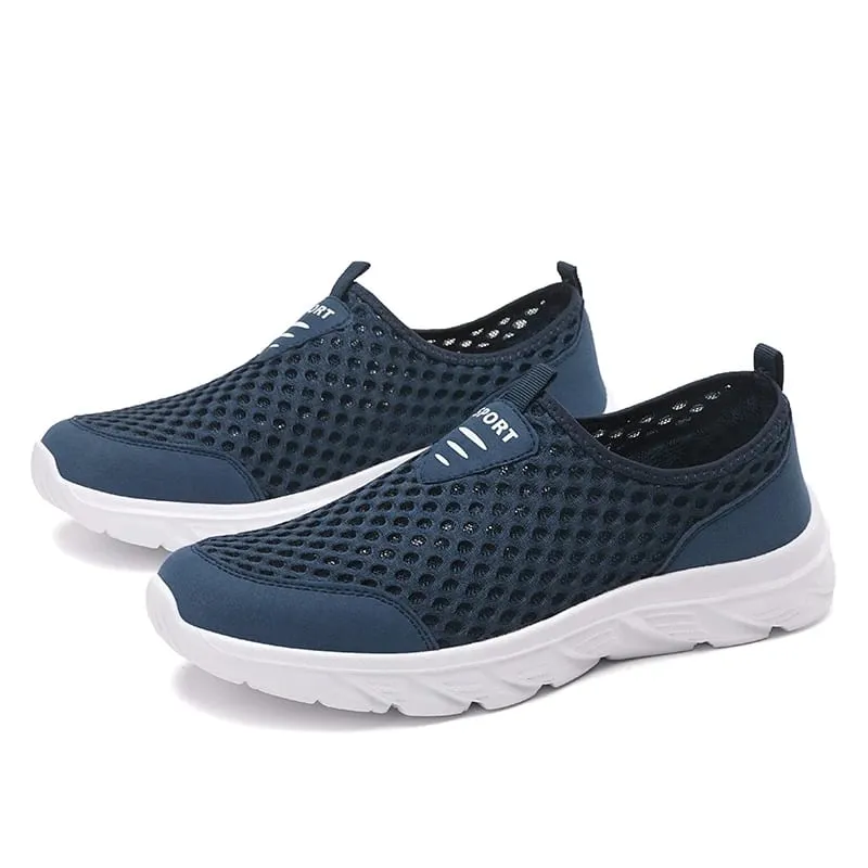 Lightweight Men Casual Shoes Breathable Slip on Male Casual Sneakers Anti-slip Men's Flats Outdoor Walking Shoes Size 39-46 — image 8