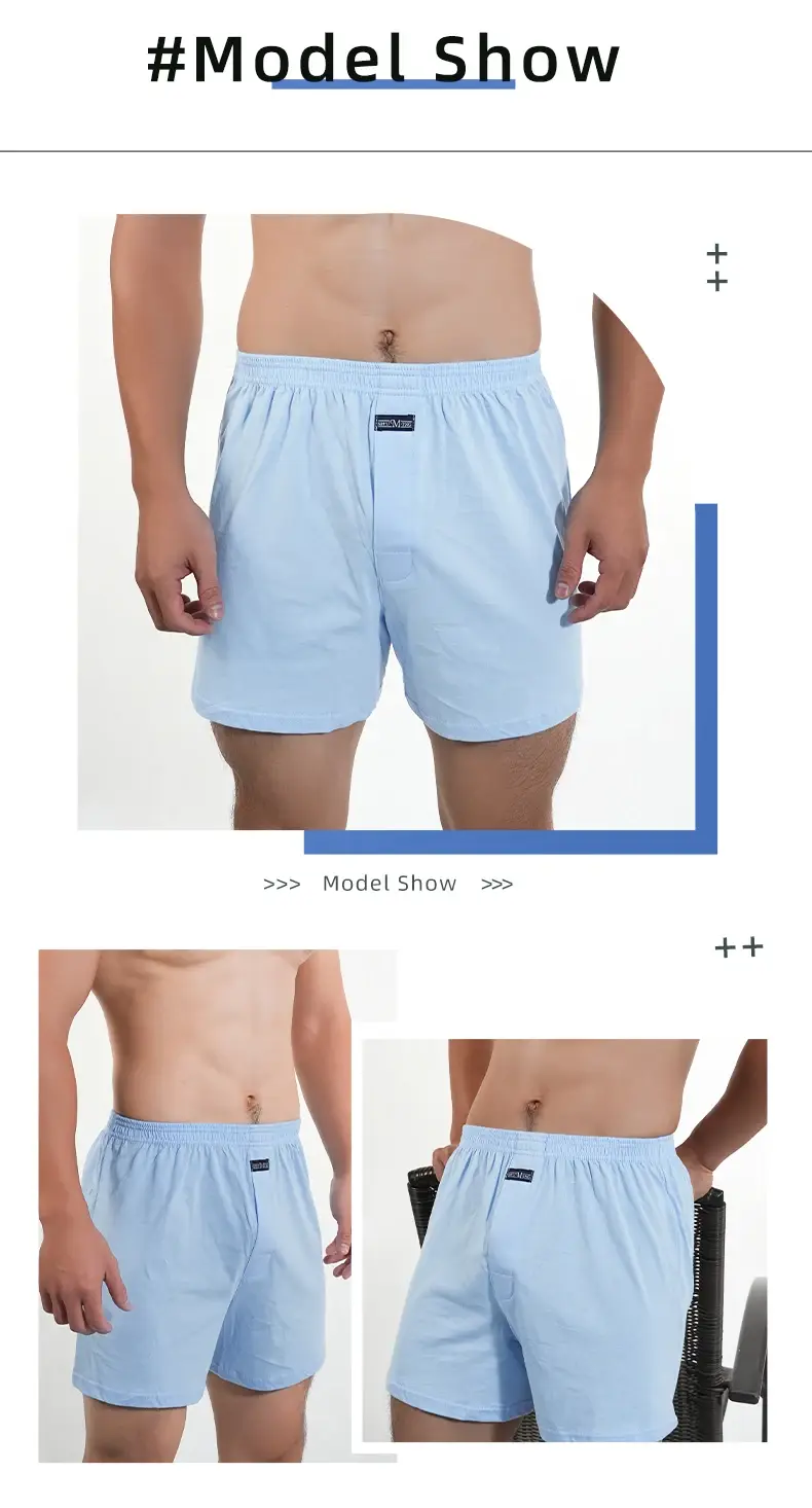1PC duże kalesony jednolite spodnie od piżamy w domu Plus Size bokserki krótkie dla mężczyzn wysokiej talii spodnie Allo bawełniane spodnie spodnie do spania
