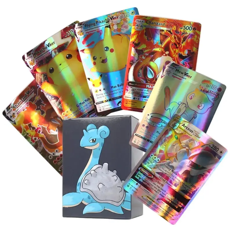 60/100Pcs Pokemon Shining Cards English Version MEGA GX Vmax TAG EX Proxy Collection Cards Toys Children Gift