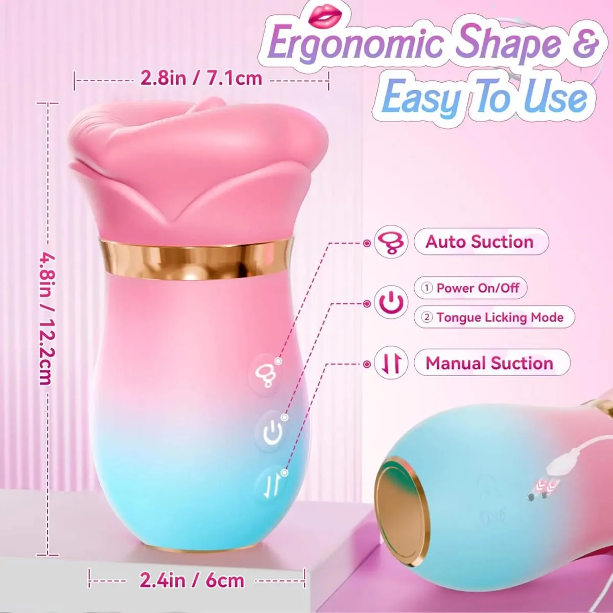 APP Steuerung Saugen Vibrator Zunge Lecken Sauger Weibliche Oral Klitoris Nippel Stimulator Vibrierende Vakuum Sex Spielzeug für Paare